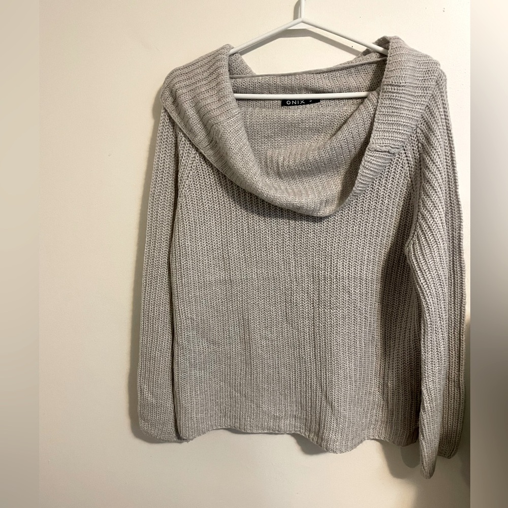 Sz S onix knit cow neck turtle neck sweater women sweater 100%acrylic